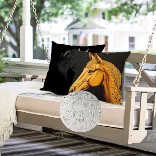 Coussin carré d'extérieur m-259 : housse de canapé noire lavable pour protéger et décorer