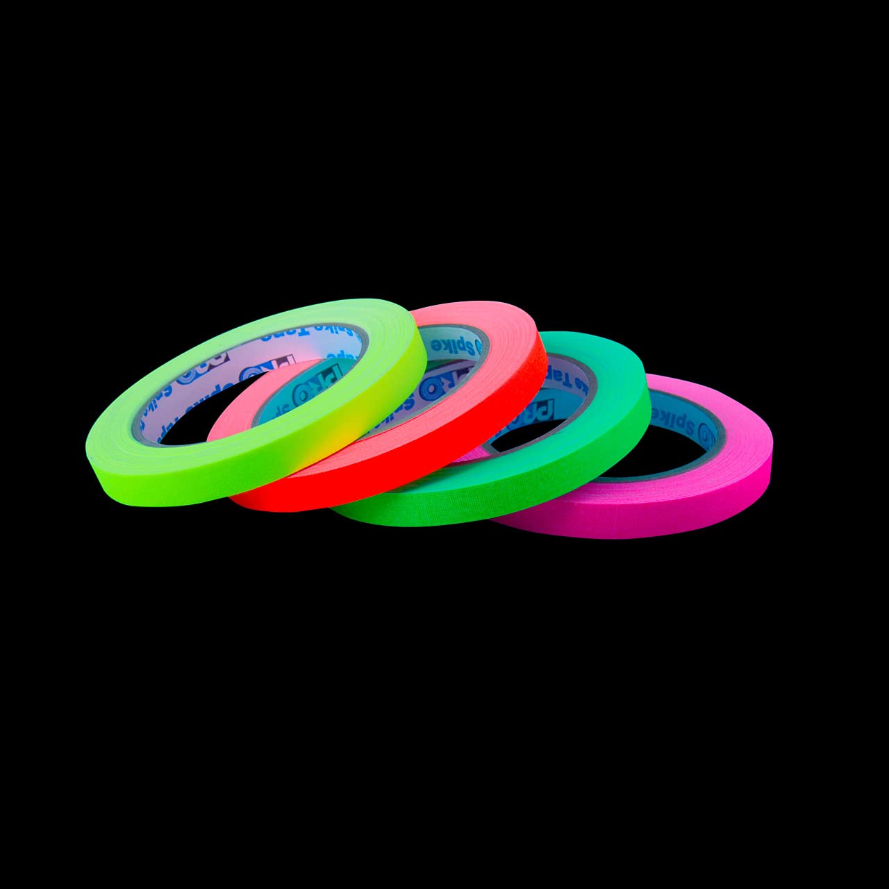 Pro Tapes Pro Spike Stack 1/2 x 20 Yard (4) Flourescent Variety