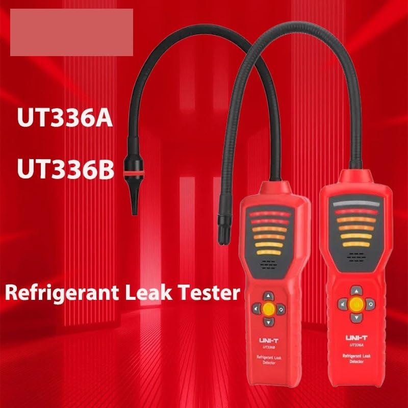 TUT336A /B Kältemittel-Lecksucher FCKW HFKW HFKW-Lecktester for die Wartung von Klimaanlagen und Autokühlschränken Für Arbeit und Zuhause(UT336B)