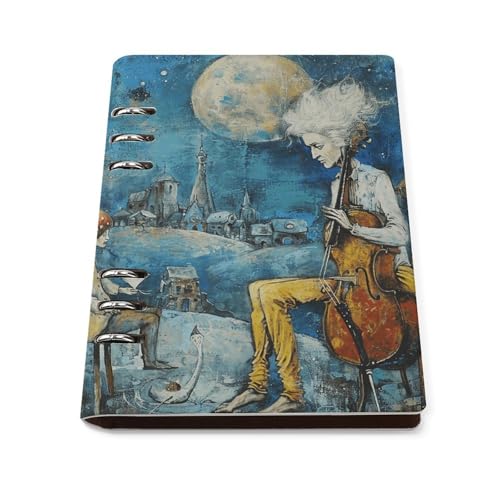 Carnet de notes A5 à anneaux cuir PU rechargeable journal bureau