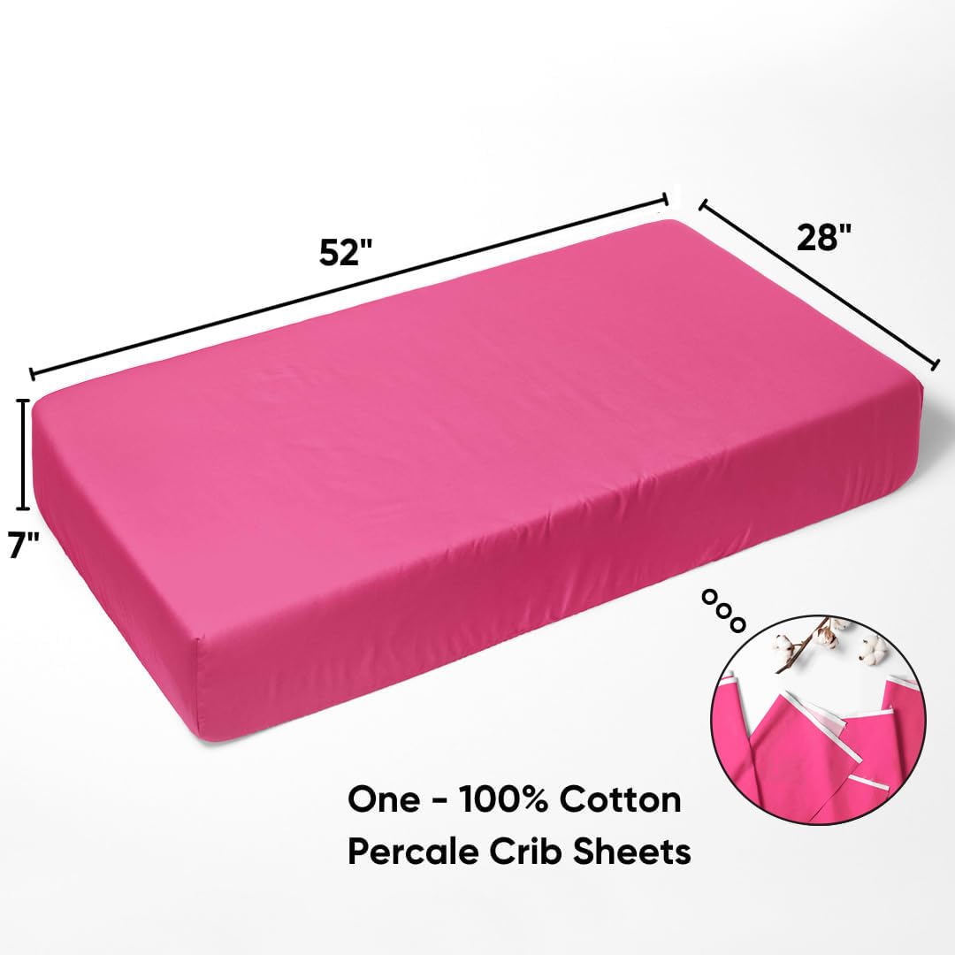 Bacati Ikat Pink/Grey 4 Crib Set with 2 Muslin Blankets, Crib Skirt & Solid Crib Fitted Sheet