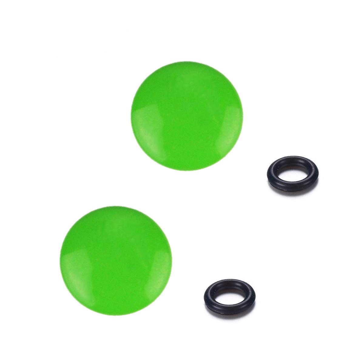 LXH 2 PACK Green Convex Soft Release Button Finger Touch Fits any Standard Threaed Release Compatible With Fujifilm X100F X100T X100S X-PRO1/2 X-T10/20 Leica M1 M Series Nikon Df Olympus PEN-F
