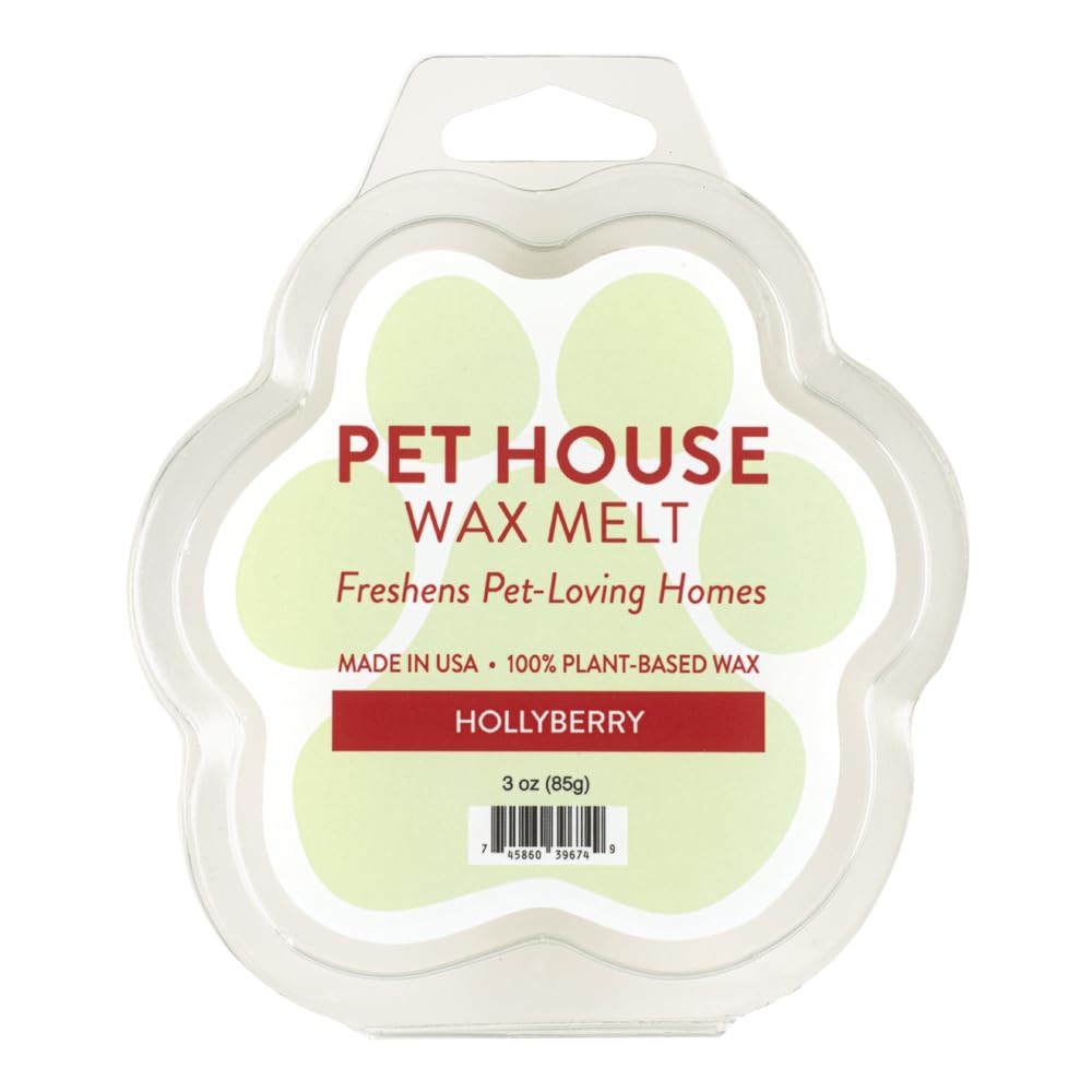 Hollyberry Christmas Wax Melts Plant-Based Wax, 2 Pack Pet House
