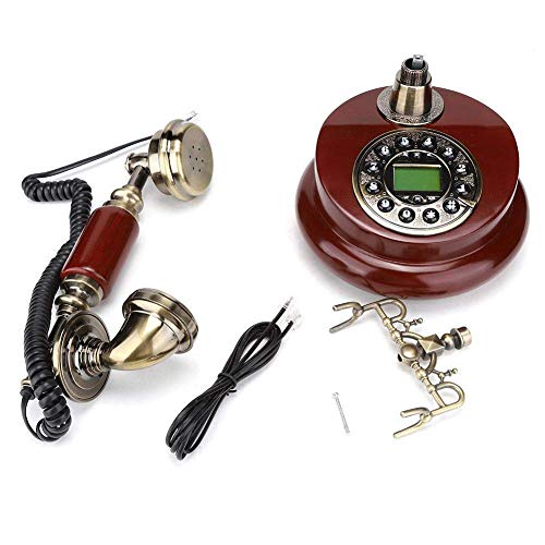 Teléfono fijo retro vintage con cable cerámico miniatura 5