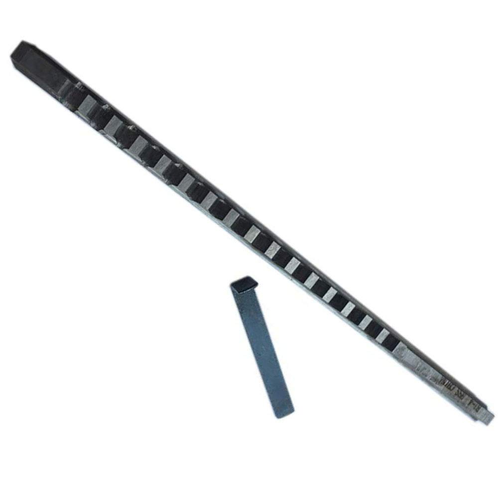 HSS Keyway Broach 4mm B1 Push Type with Shim 6.45x171.5mm 0.3-1.7 Inches Cut