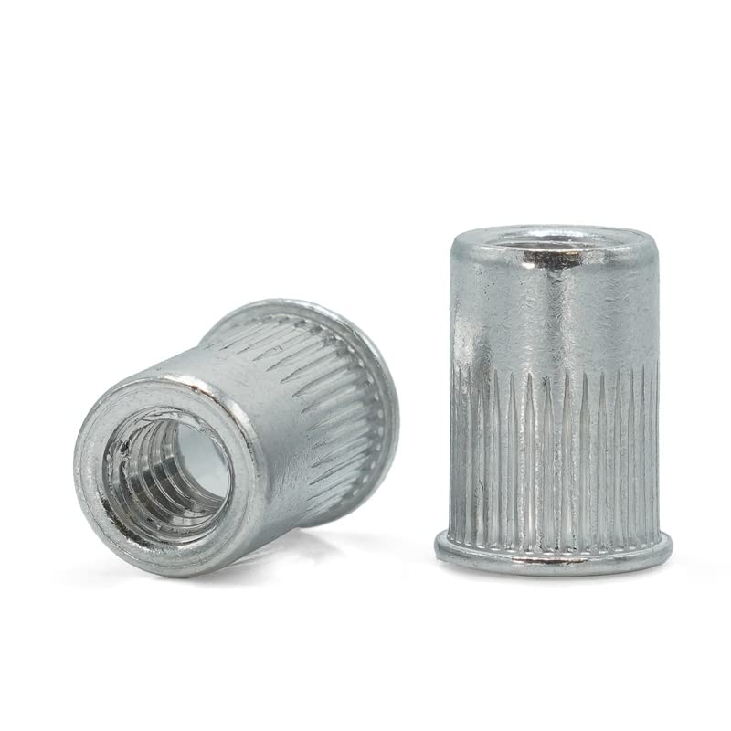 Thinwall Ribbed Reduced Head Rivet Nut - Aluminium (100, #10-32 x 0.475 (.020 - .130 Grip))