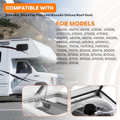 1020281K1A RV Roof Vent Lid Lift Gear Compatible with MaxxAir, MaxxFan Plus and MaxxFan Deluxe Roof Vents Lid, RV Vent and Fans Operator Mechanism Replacement Operator Parts 10A20281K1