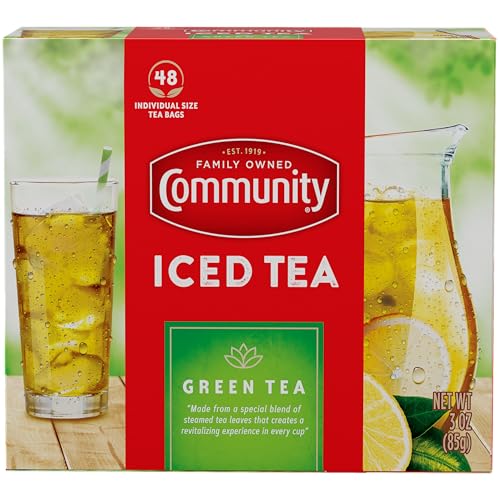 Community Coffee Green Tea Bags, Individual Size, 48 Count (Pack of 1)