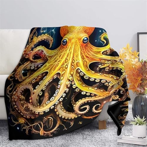 Couverture octopus lit plaid chaud microfibre 200x230cm pour canapé - 7