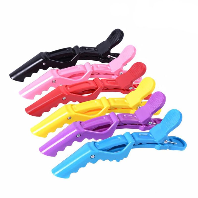 6PCS Crocodile Hair Clips Barrette, Sectioning Clamp for Thick Hair Professional Styling Hair Clips