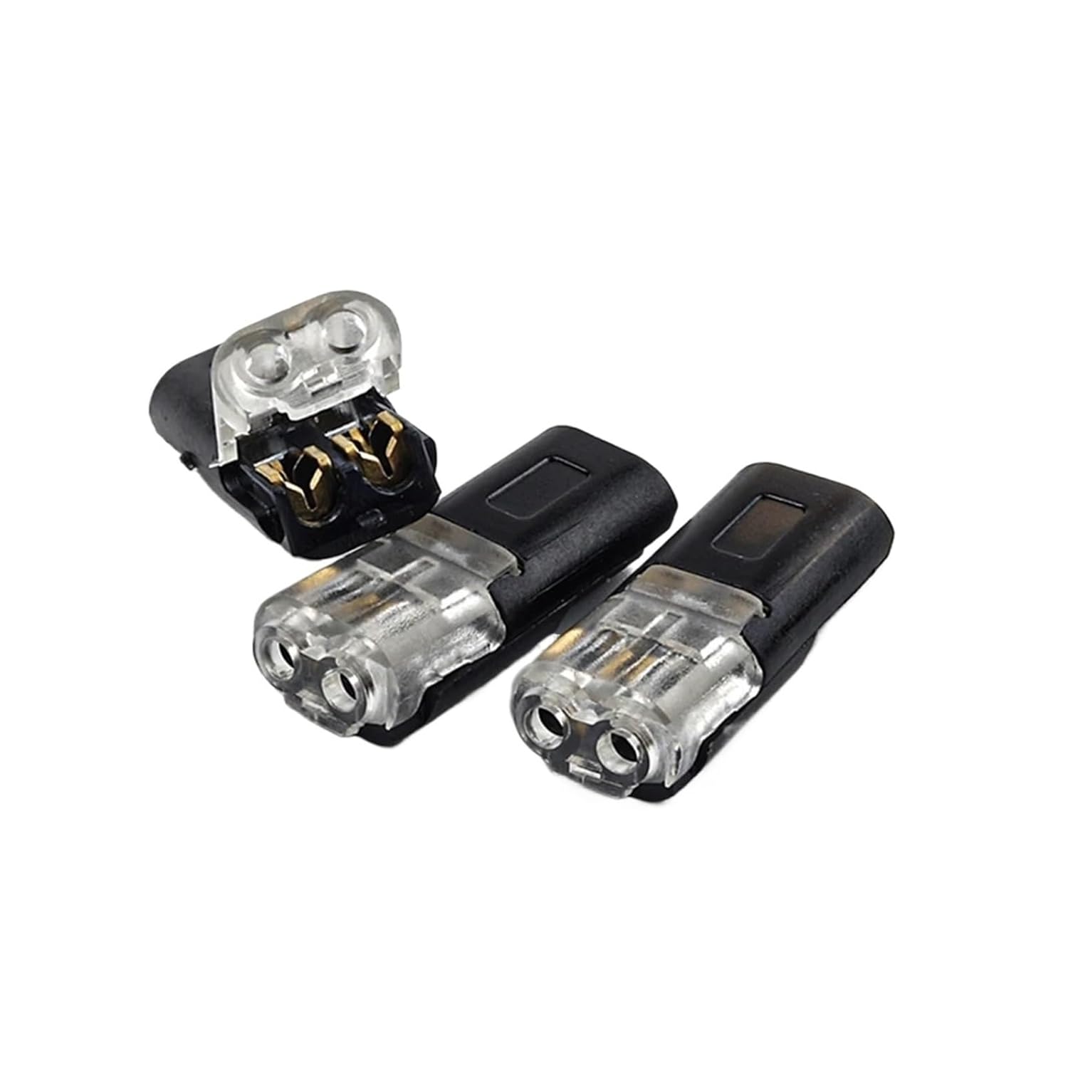 10PCS 2 pin Pluggable Wire Connector Electrical Cable Crimp Terminal for 22-18AWG Car LED Strip Automotive Wiring