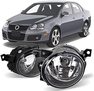 CPW Fog Lights Compatible with Volkswagen [2006-2009 GTI] [2006 2007 2008 2009 2010 Jetta] Driving Fog Lights