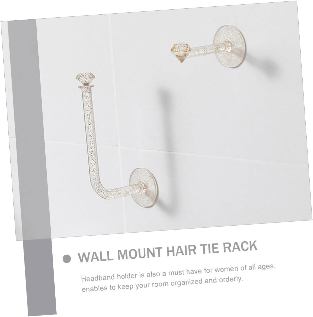 Cabilock 2pcs Wall Hanging Hair Rope Stand Xmas Hair Tie Holder for Women image 2