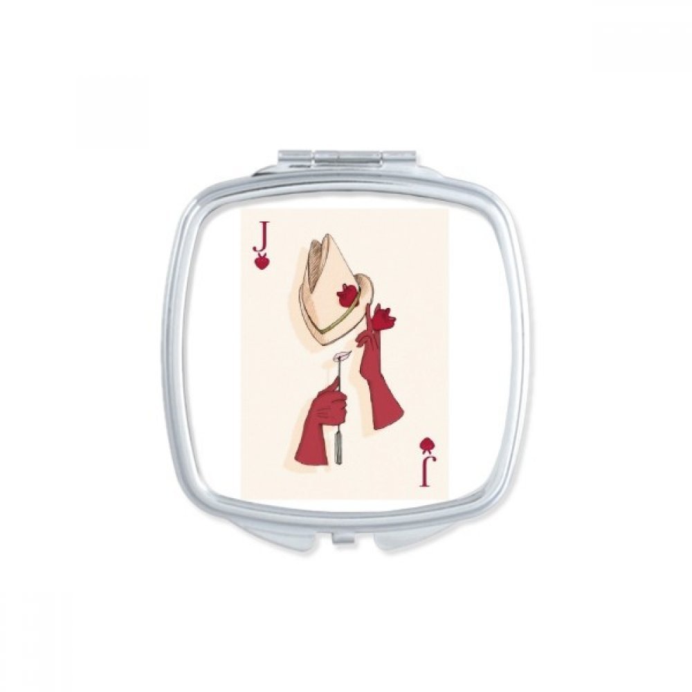 Miroir de maquillage portable mignon pour retouches en voyage