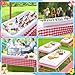 3PCS Inflatable Serving Trays Salad Ice Bar Food Drink Containers - BBQ Picnic Pool Party Supplies Buffet Luau Cooler,with a Drain Plug
