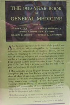 Hardcover The 1939 Year Book of General Medicine Book