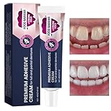 Fácil de transportar: el diseño compacto de nuestro adhesivo para prótesis hace que sea fácil de transportar y almacenar, lo que le permite realizar la restauración de los dientes al aire libre sin la presencia de un dentista. Su diseño portátil y asequible proporciona una solución práctica para el uso diario