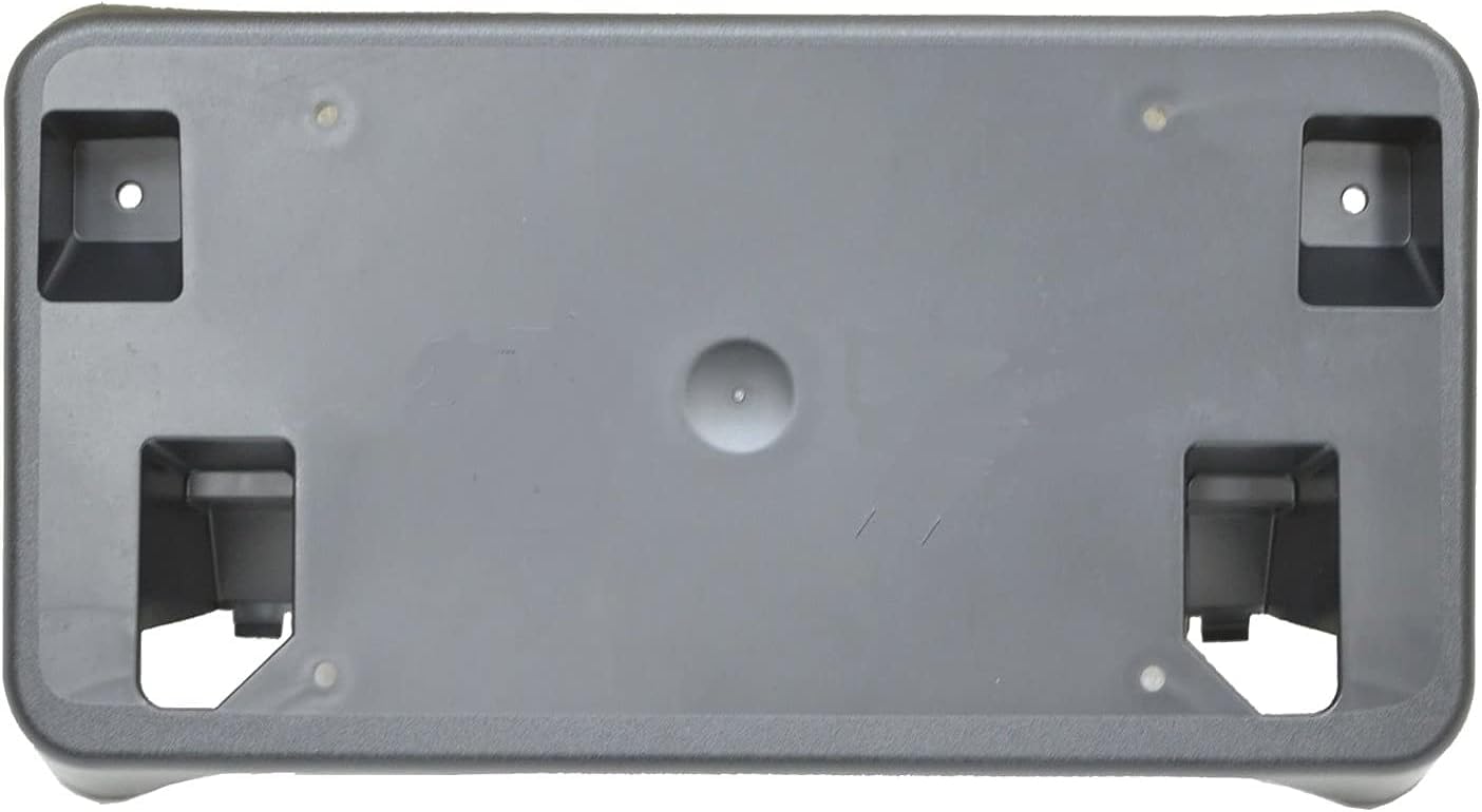 DAT AUTO PARTS Front Bumper License Plate Mounting Bracket Frame Cover Tag Holder Replacement for 2020-2023 GMC Sierra 2500 3500 Pickup Truck Black Textured Plastic GM1068228 84186107