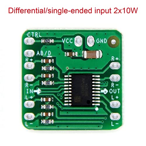 Viupolsor Differential Amplifier Board 2X10W Digital Class D Audio Amplifier Ht8697 3.6-8.5V Differential Input #TOP3