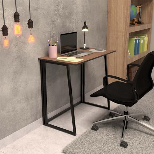 Escrivaninha Mesinha Portátil Multiuso Home Office Dobrável (Freijó)