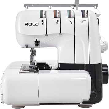 Rold GT990 Overlock Machine - 12 Sewing Programs Quiet & Powerful Includes Waste Bin & Thread Tension System For All Fabric Types