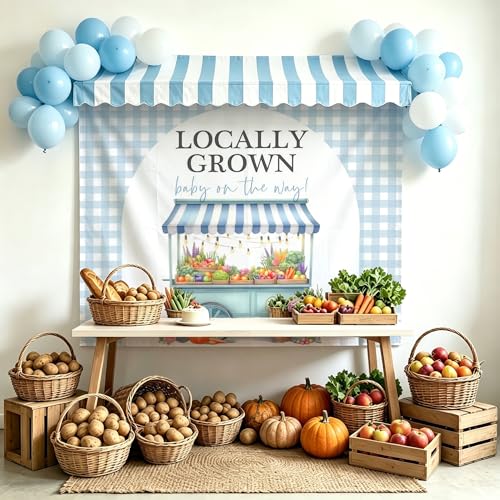 Locally Grown Baby Shower Decorations Farmer's Market Baby Shower Decor