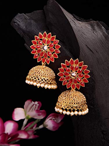 Stylish Pearl Jhumka Traditional Jhumki Earrings (12404er)