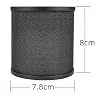 Glewi Microphone Windscreen Filter for Studio Recording, Multi-Layer Foam & Metal Mesh Shield, 45-61mm Fit, Silver(Black) #4