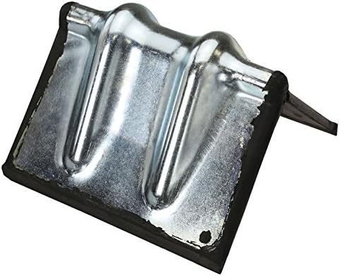 Miniatura 2 de US Cargo Control Protector de esquina de acero de 4 pulgadas con ranura galvanizada con goma para cadena, paquete de 4