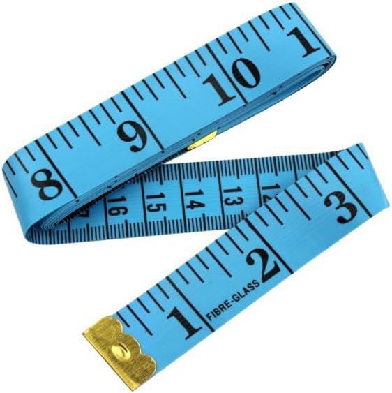 3 Pack Soft Measuring Tape for Body,60 inch/150cm Double Scale Fabric Craft Tape for Tailor Cloth Flexible Ruler (Blue)