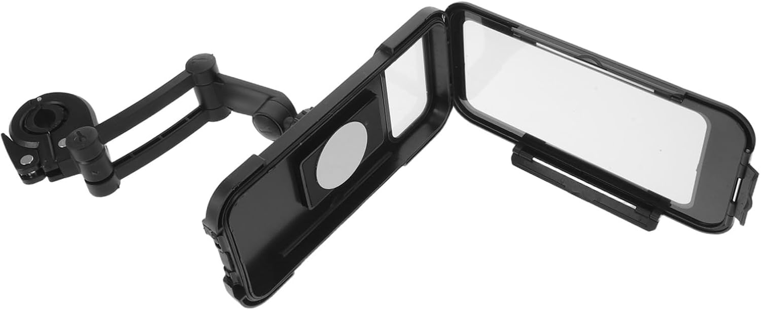 Beaupretty Waterproof Motorcycle Phone Mount Holder for Bike Handlebars with Quick Remove and Tool-Free Installation, Black Plastic Bike Phone Holder for Motorcycles and Electric Scooters,