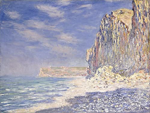Peinture Falaises de Fécamp Monet impression haut de gamme grand format