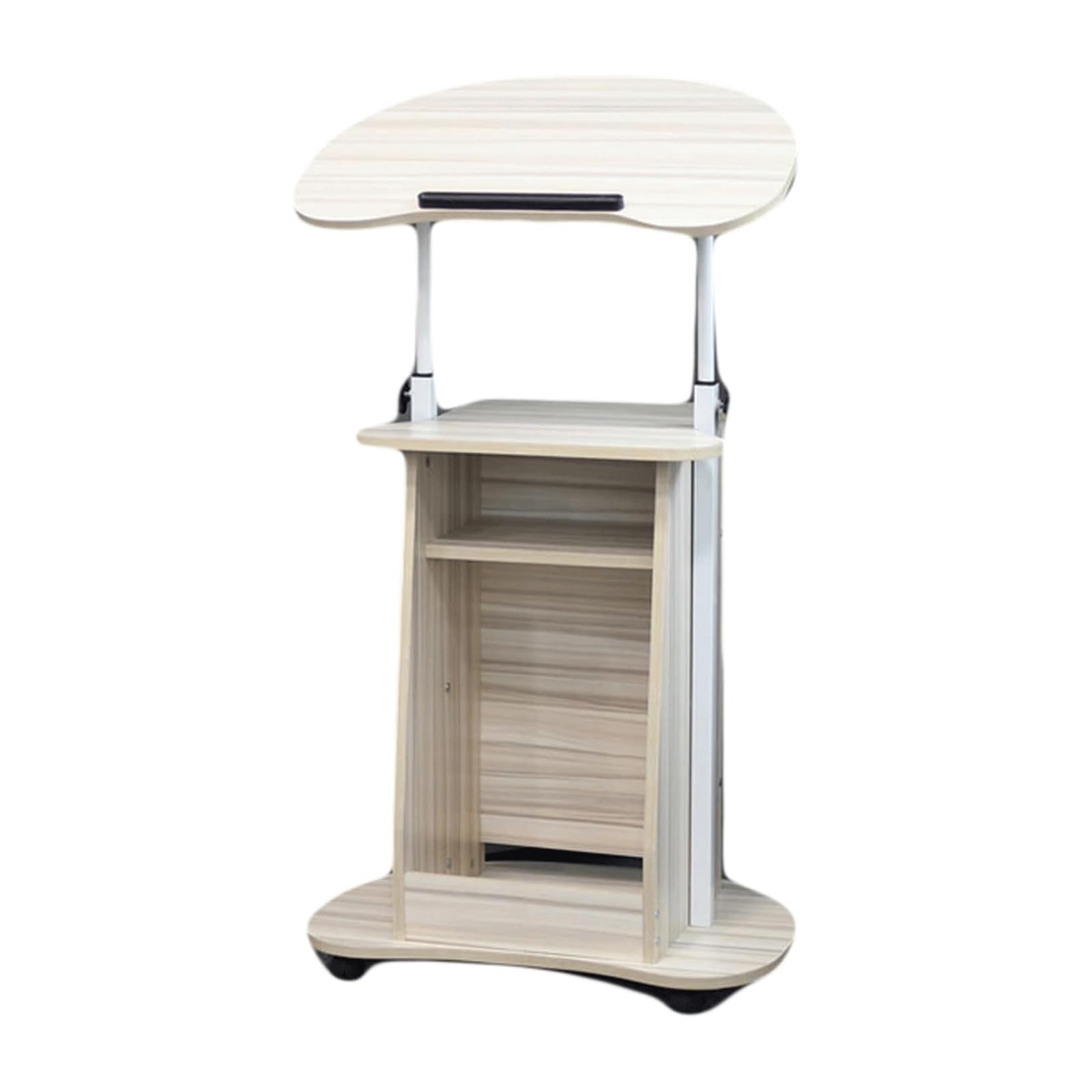 MYUYEE Fashion Side Table Side Table Lift End Table Height Adjustable Bedside Table Laptop Table Creative Table Portable Computer Desk (B)
