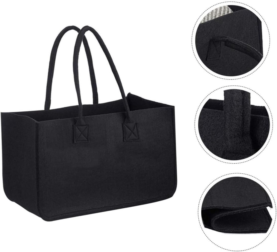 PRETYZOOM Portable Felt Firewood Bag for Outdoor Camping Halloween Season image 5
