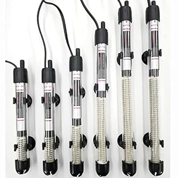 Kintons High Class Submersible Aquarium Glass Heater with Auto Cut-Off Thermostat with Free Sticker Thermometer (25 Watts|18 cm Length|Suitable for 20-30 cm Tank)