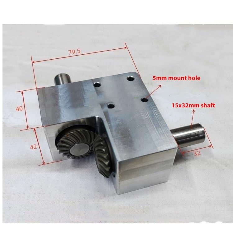 Angle Steering 1:1 Transmission Steering Commutator 90 Degree Reversing Angle Reducer 15mm Diameter Shaft Small Spiral Bevel Gearbox Driving Change