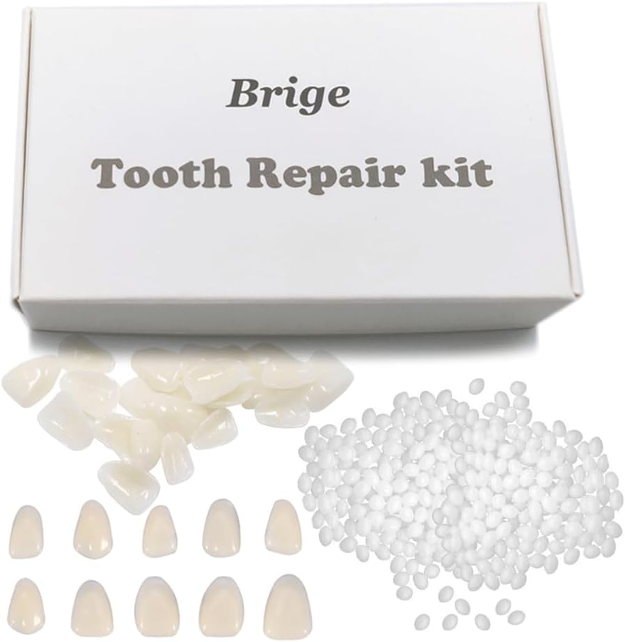 Brige Tooth Repair kit for Filling The Missing Broken Tooth and Gaps-Moldable Fake Teeth and Thermal Beads Replacement Kit for Women and Men