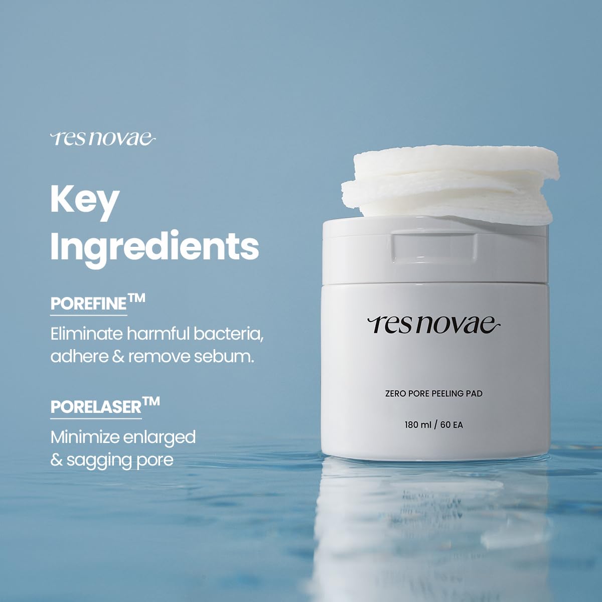 Peeling Toner Pad – 60 Pads – Blackhead & Whitehead Removal, Pore Minimizing, Oil Control, Gentle PHA Exfoliation for Sensitive Skin - Image 4