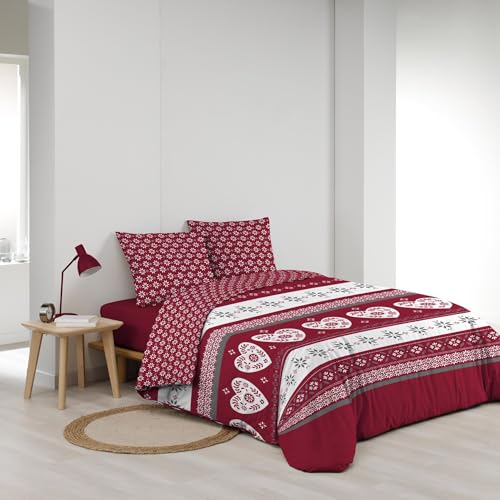 Douceur d'Intérieur, 3-Piece Bedding Set (240 x 220 cm) Alpage, 100% Cotton, Multicolored - Image 4