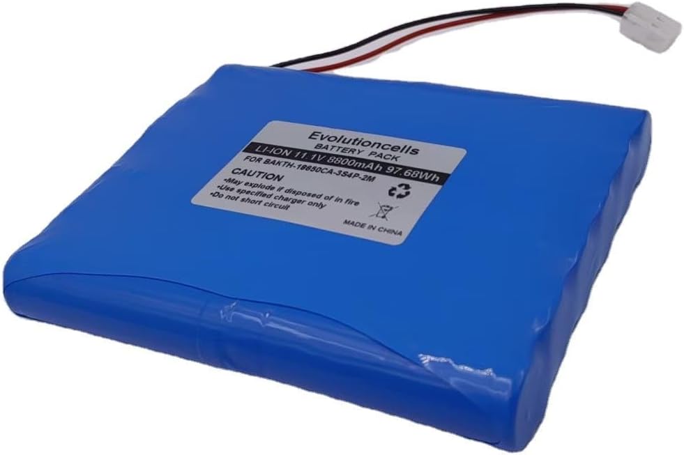 Evolutioncells Li-ion Battery 11.1V 8800MAH 97.68WH for BAKTH-18650CA-3S4P-2M
