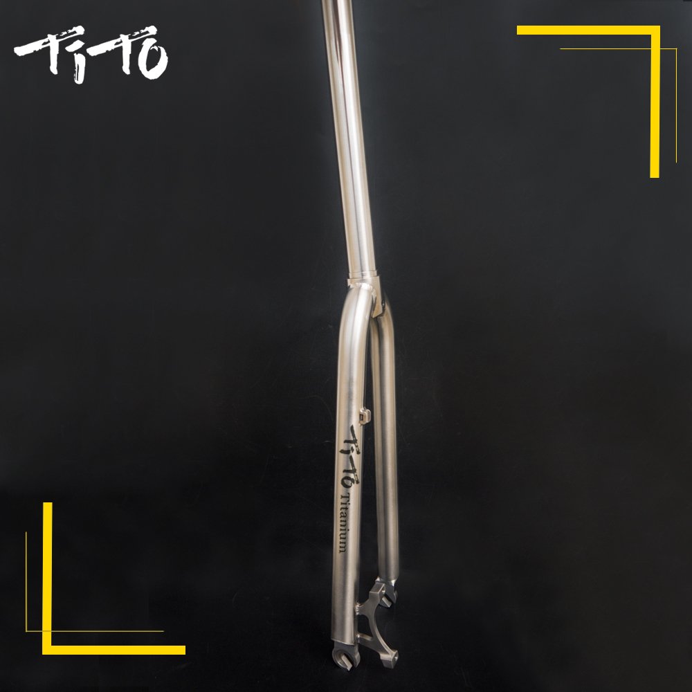 Amazon | TiTo Gr.9 チタン合金 ロードバイク フロントフォーク 700C