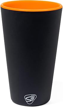 Silipint 16oz Pack of 1 Silicone Pint Glass Unbreakable BPA-Free Reusable Silicone Drinking Cup Flexible Dishwasher Microwave & Freezer Safe Stemless Glass for Water Coffee Ember