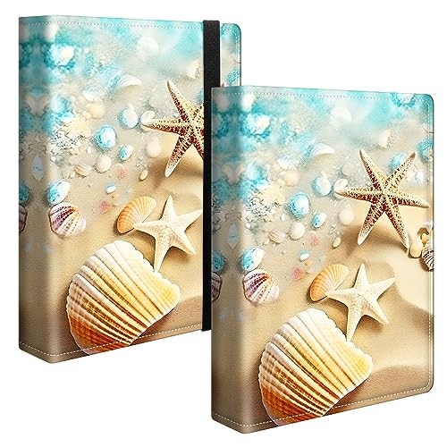 Image of Beach Photo Album 4x6 120 Pockets Photos with Strong Elastic Band, Small Mini Albums Sheet Protector Folder for Photos, Album for Family Wedding Baby Women Men Vacation Gift