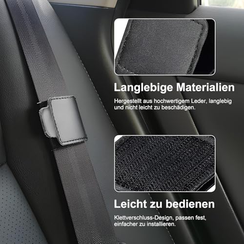 Sicherheitsgurt Clips,4 Stück Auto Sicherheitsgurt Versteller Universal Sicherheitsgurt Clip Sicherheitsgurt Einsteller Gurt Clip Sicherheitsgurt Positionierer zum Entspannen von Schulter und Nacken