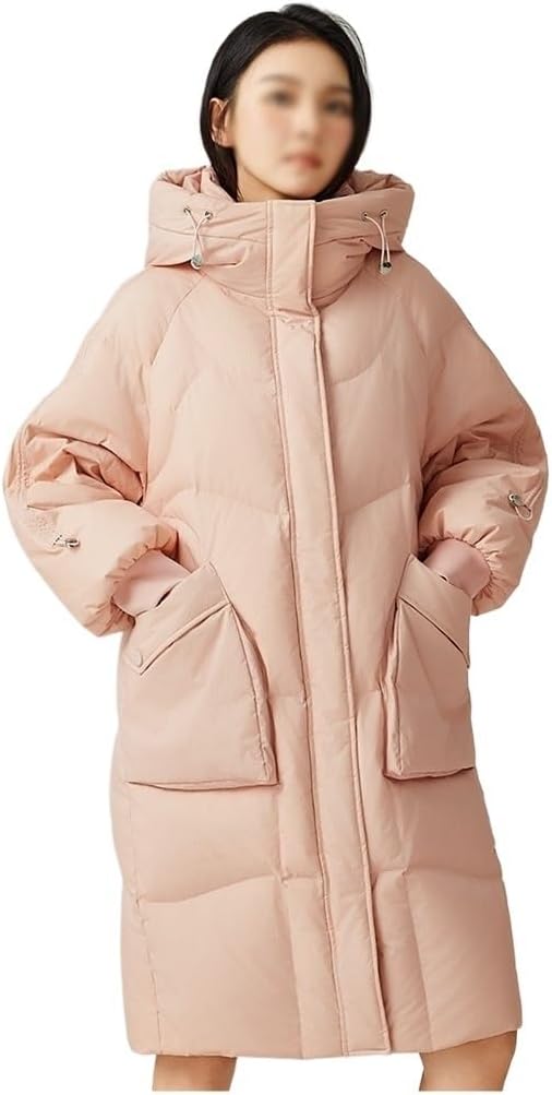 Women's Down Jacket Medium-Length Hooded Korean Version of The Casual Thickened Warm Winter