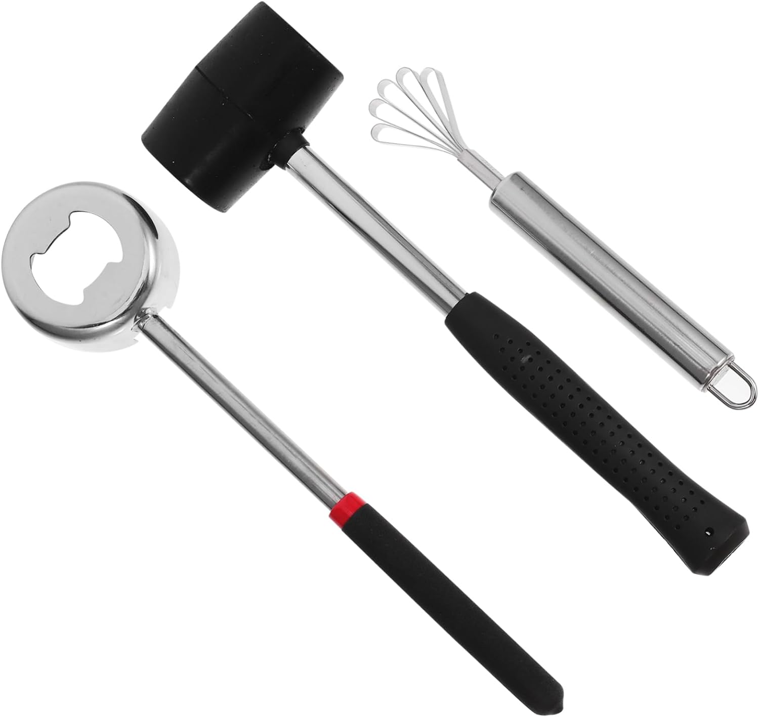 ULTECHNOVO 1set Coconut Opener Tools Stainless Steel Puncher Mallet Practical Coconut Shell Opening Kit for Home Use