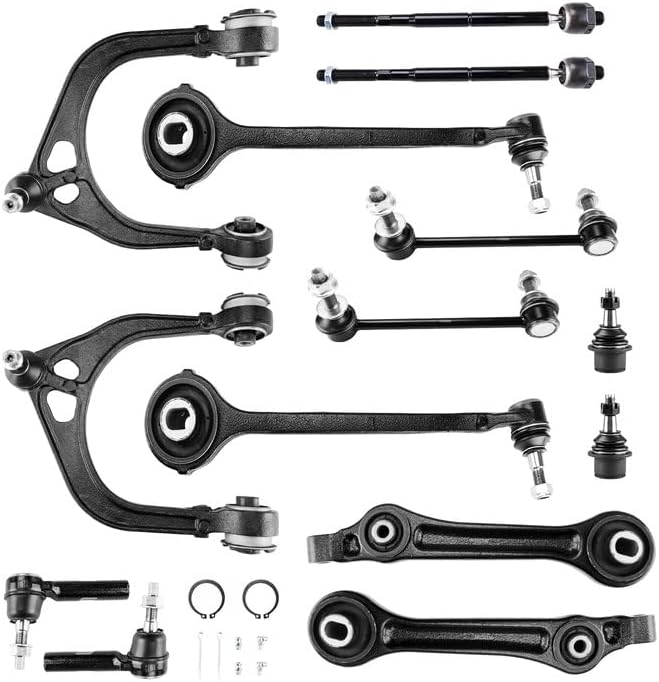 Control Arms Cardelo Front Upper Lower Control Arms with Ball Joints Assembly Suspension Kit Fit for 2005-2010 Chrys-ler 300 / Charger and 2005-2010 Challenger RWD