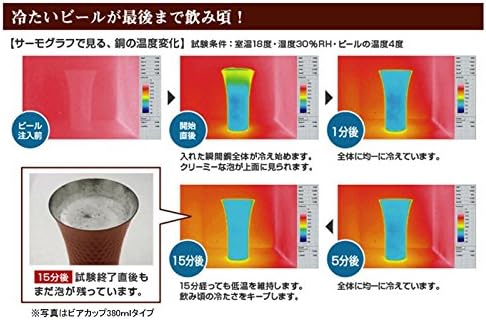 食楽工房 [極] 純銅 鎚目一口ビール 5個セット CNE928