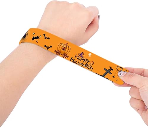 Miniatura 3 de SANFENSUGAR Pulseras de Navidad, decoraciones de Navidad, 12 estilos de pulseras a presión a granel para niños, regalos de fiesta de Navidad,