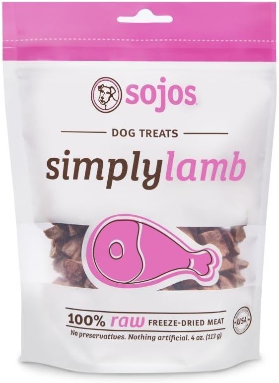 Sojos Simply Lamb Dog Treats 4oz - 2 Pack